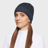 Samshield Ladies Mira Crystal Beanie Navy Silver Lurex