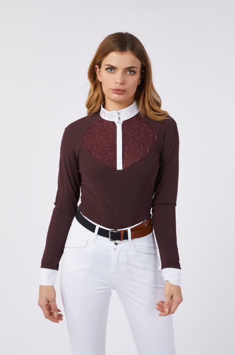 Boomerang Equestrian - Vestrum Ladies Sheffield LS Shirt Ruby Wine