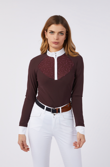  Vestrum Ladies Sheffield LS Shirt Ruby Wine