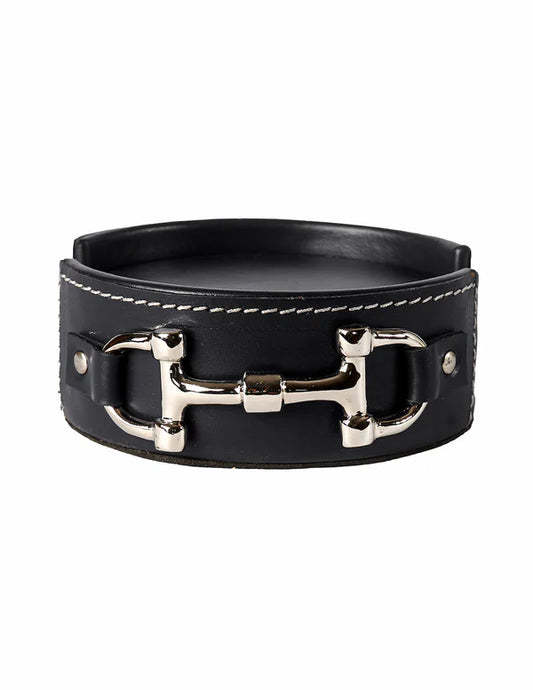 Boomerang Equestrian - Adamsbro Leather Coaster Set Black