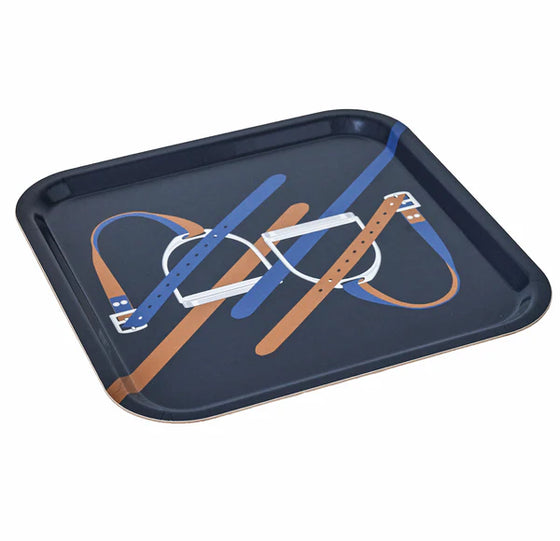 Adamsbro Wooden Tray Navy