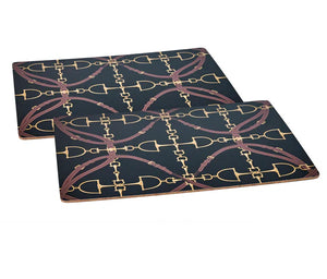 Boomerang Equestrian - Adamsbro Table Mats Luxury Bits Black