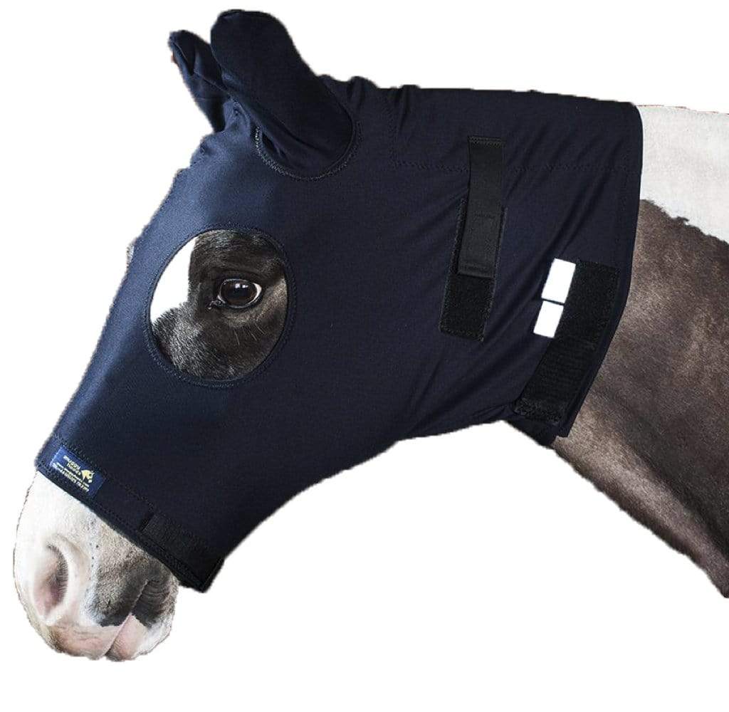 Boomerang Equestrian - Snuggy Hoods Turnout Head Navy