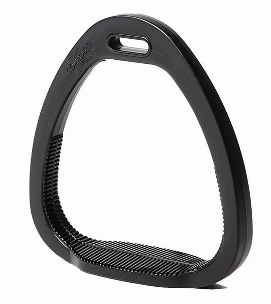 Boomerang Equestrian - Breeze Up Compositi Jockey Training Stirrups Black