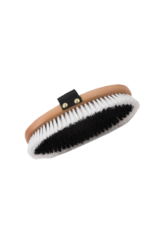 Celtic Equine Body Brush Varnished Wooden Back