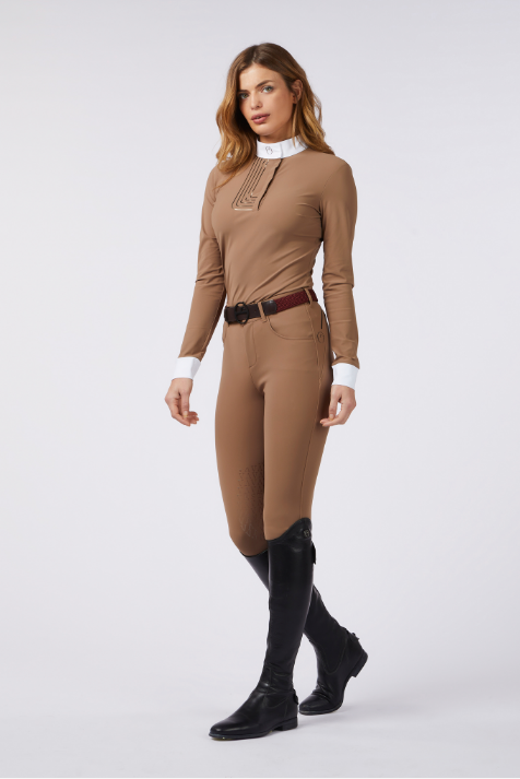 Boomerang Equestrian - Vestrum Ladies Vittoria LS Shirt Hazelnut