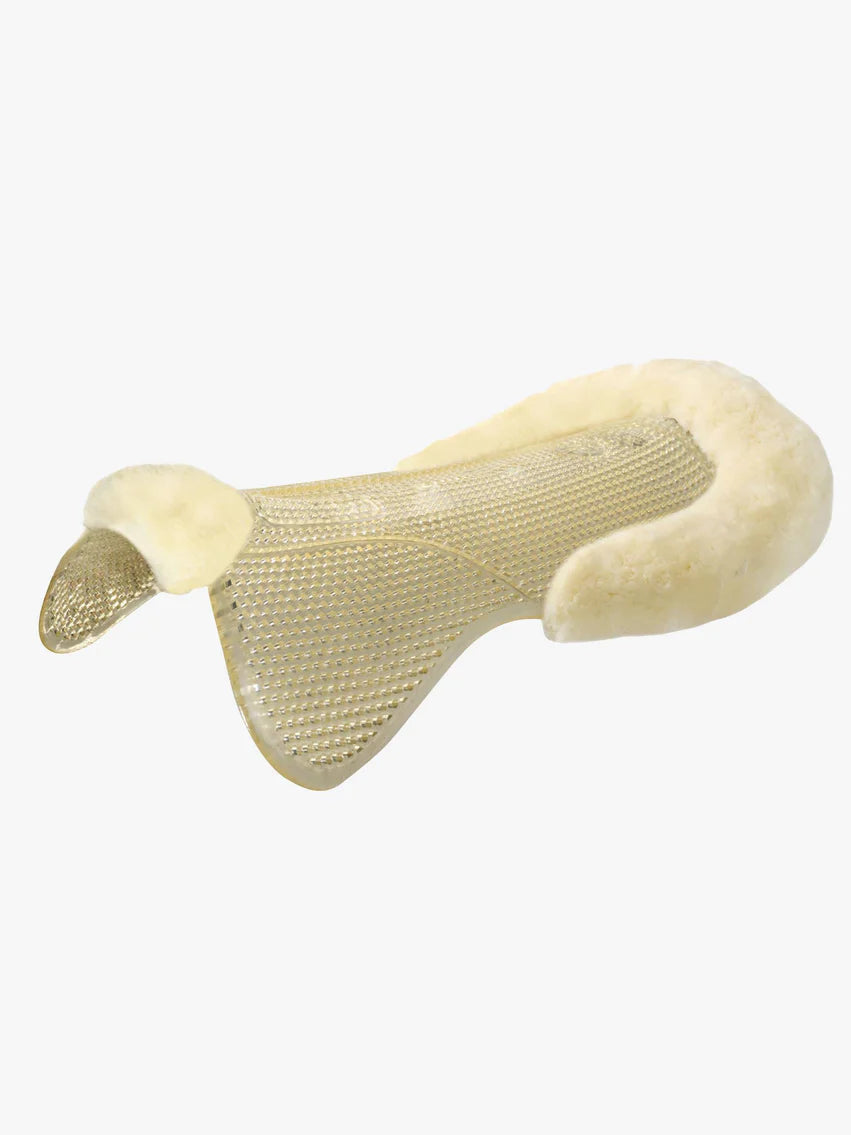 Beige mesh glove on a white background