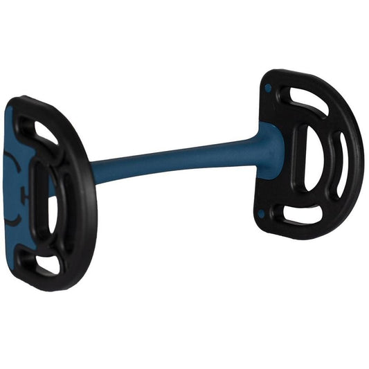 Boomerang Equestrian - Acavallo Sensitive Mullen Mouth D Ring Bit Black/Blue