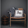 Adamsbro Arabic Horse Cushion Black 55 cm x 55 cm - Cushion