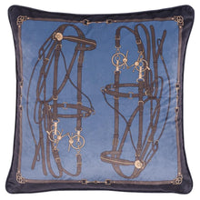  Adamsbro Bridle Cushion Blue 50 cm x 50 cm - 50 cm x 50 cm - Cushion