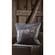  Adamsbro Cheval Print Brown Velvet Cushion - ONESIZE - Cushion