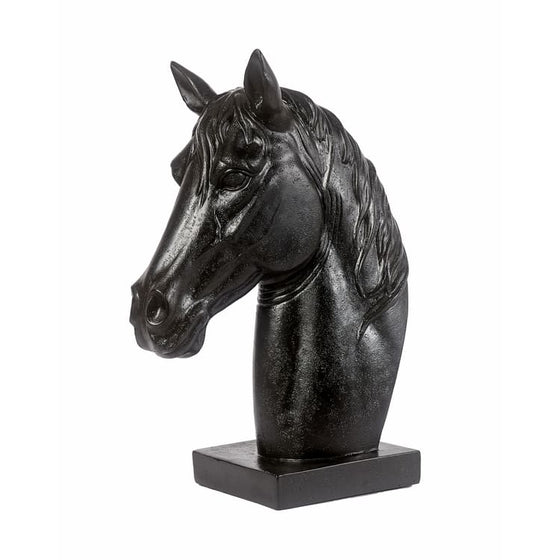 Adamsbro Mondeui Horse Head Sculpture Black - ONESIZE - Statue