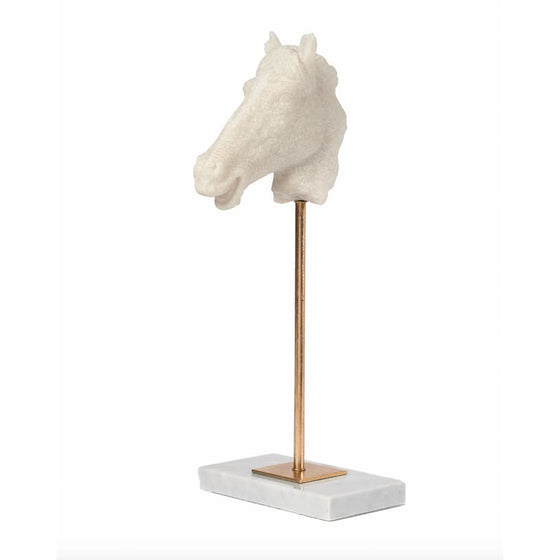 Adamsbro Raised Marble Horse - Statue