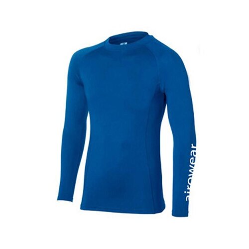 Royal blue baselayer on a white background