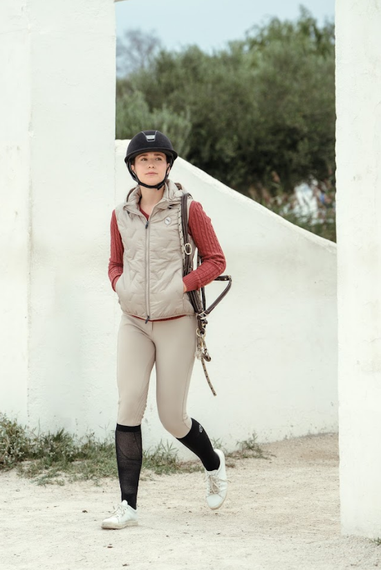 Boomerang Equestrian - Samshield Ladies Down Vest Alta Badia Sand