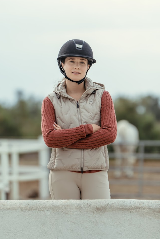 Boomerang Equestrian - Samshield Ladies Down Vest Alta Badia Sand