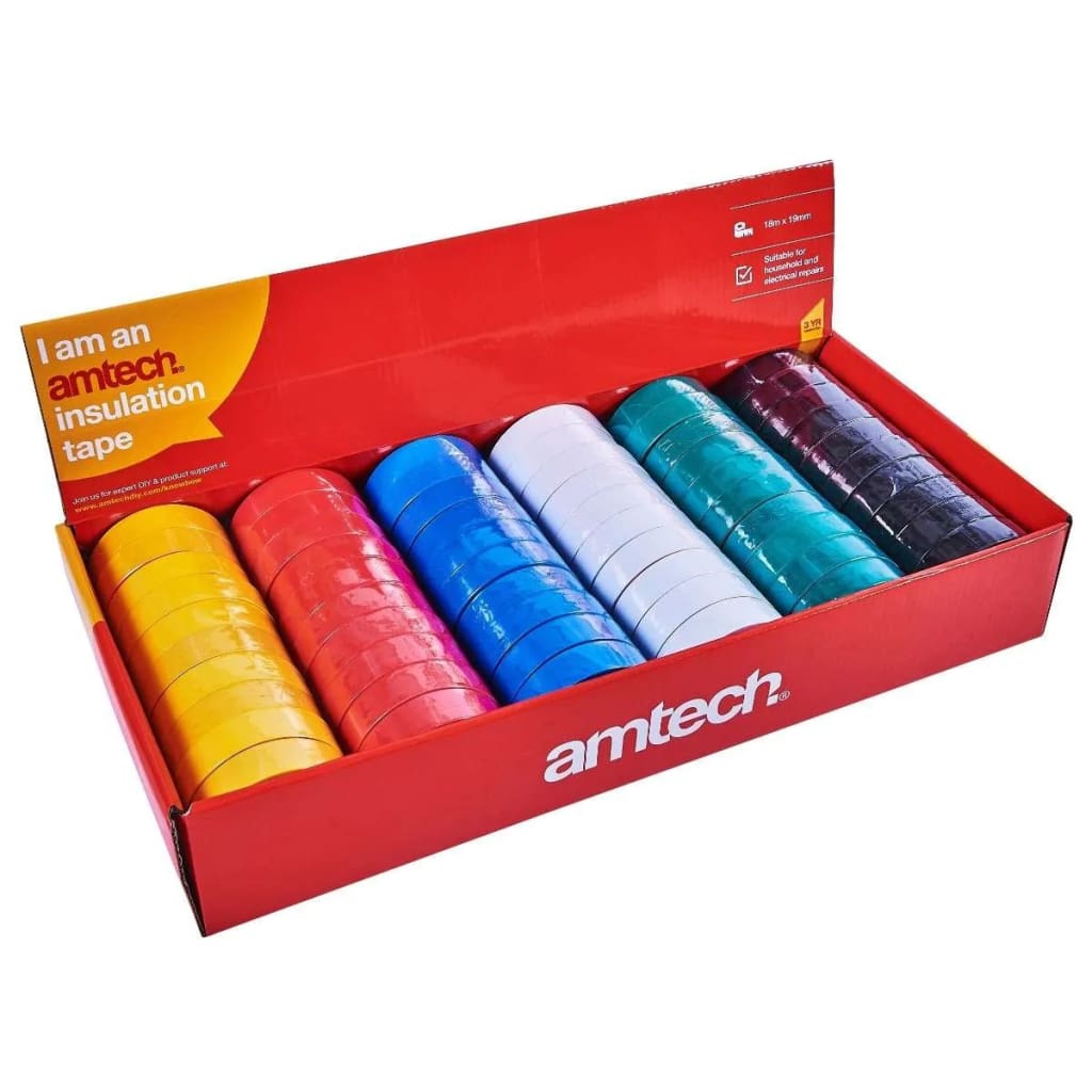 Amtech Insulating Tape Assorted Colours - Insulating Tape