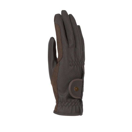 Brown glove on a white background
