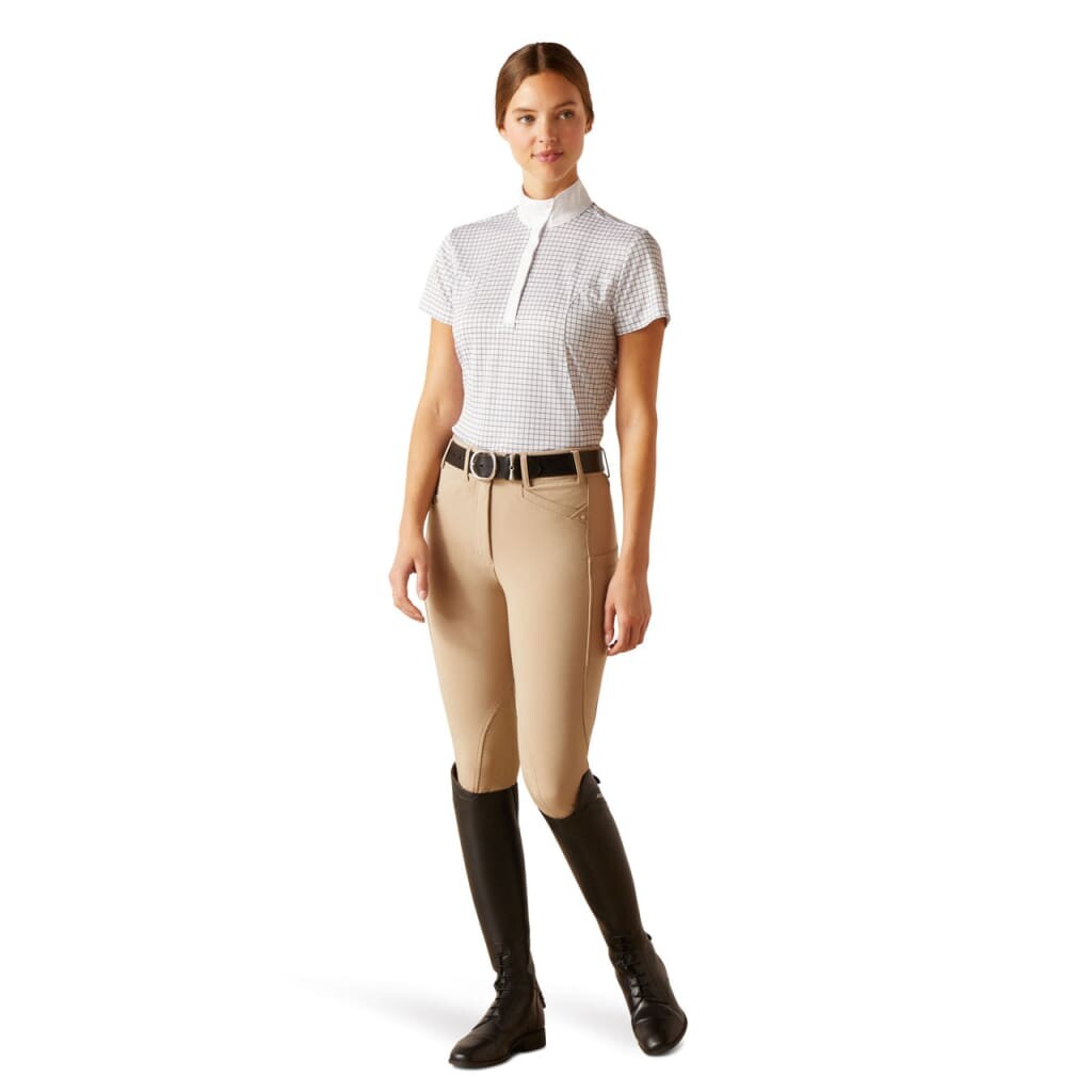 Ariat Ladies Aptos Show Shirt Blushing Rose Check - Competition Shirt