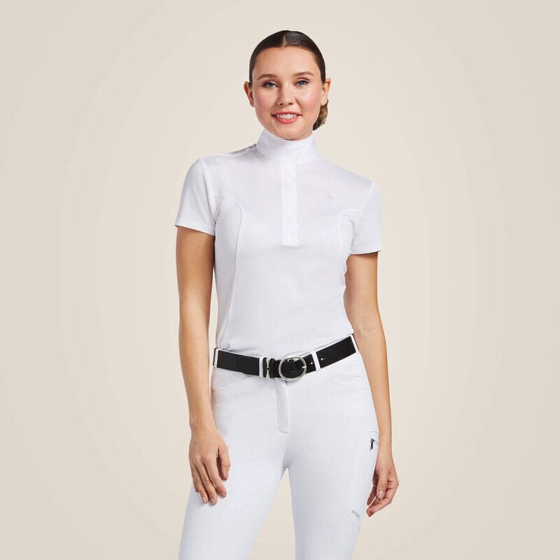 Ariat Ladies Aptos Show Shirt White - Ladies Show Shirt