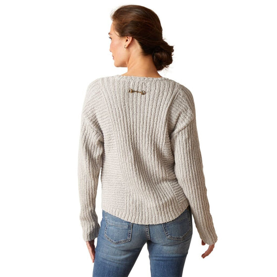 Ariat Ladies Daneway Sweater Heather Grey - Sweater