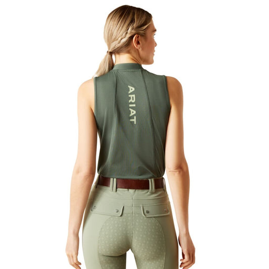 Ariat Ladies Hailey Sleeveless Baselayer Duck Green - Ladies Baselayer