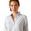 Ariat Ladies Tiburon Long Sleeved Shirt Blue Stripe - Ladies Shirt