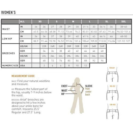 Boomerang Equestrian - Ariat Ladies Tri factor Grip Breeches Navy