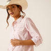 Ariat Ladies VentTEK Stretch Longsleeved Shirt Pink Boa - Ladies Shirt