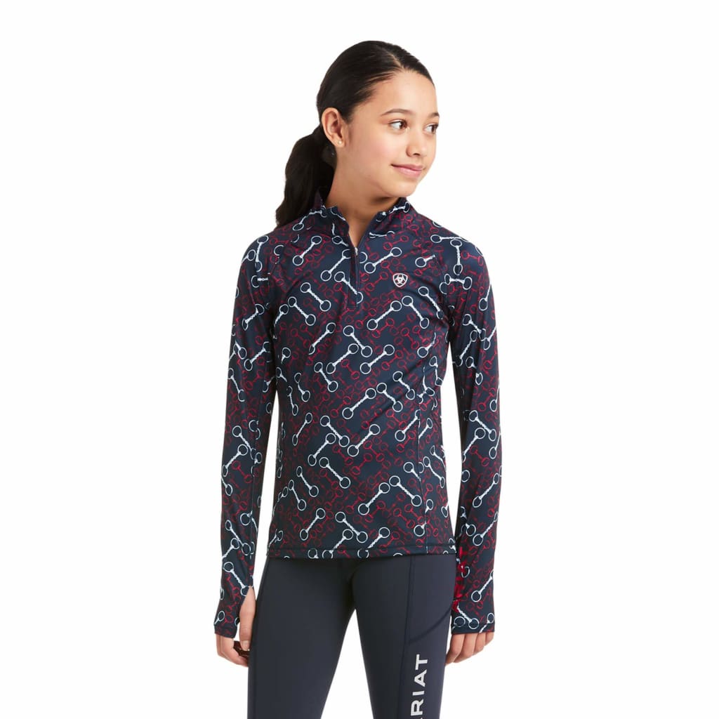 Boomerang Equestrian - Ariat Youth 2.0 Lowell 1/4 Zip Baselayer Team Print