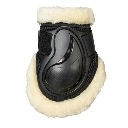 Boomerang Equestrian - Back On Track Airflow Light Fur Fetlock Boots Black