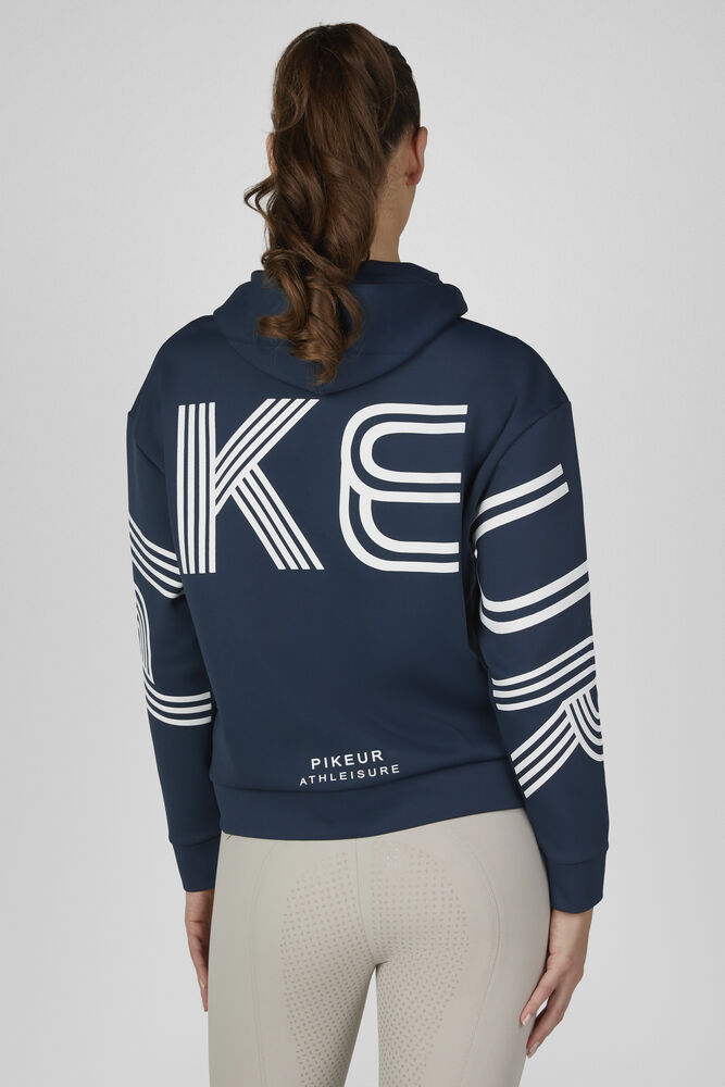 Pikeur Ladies Athleisure Zip Hoody Sweatshirt Bargen Pine Green