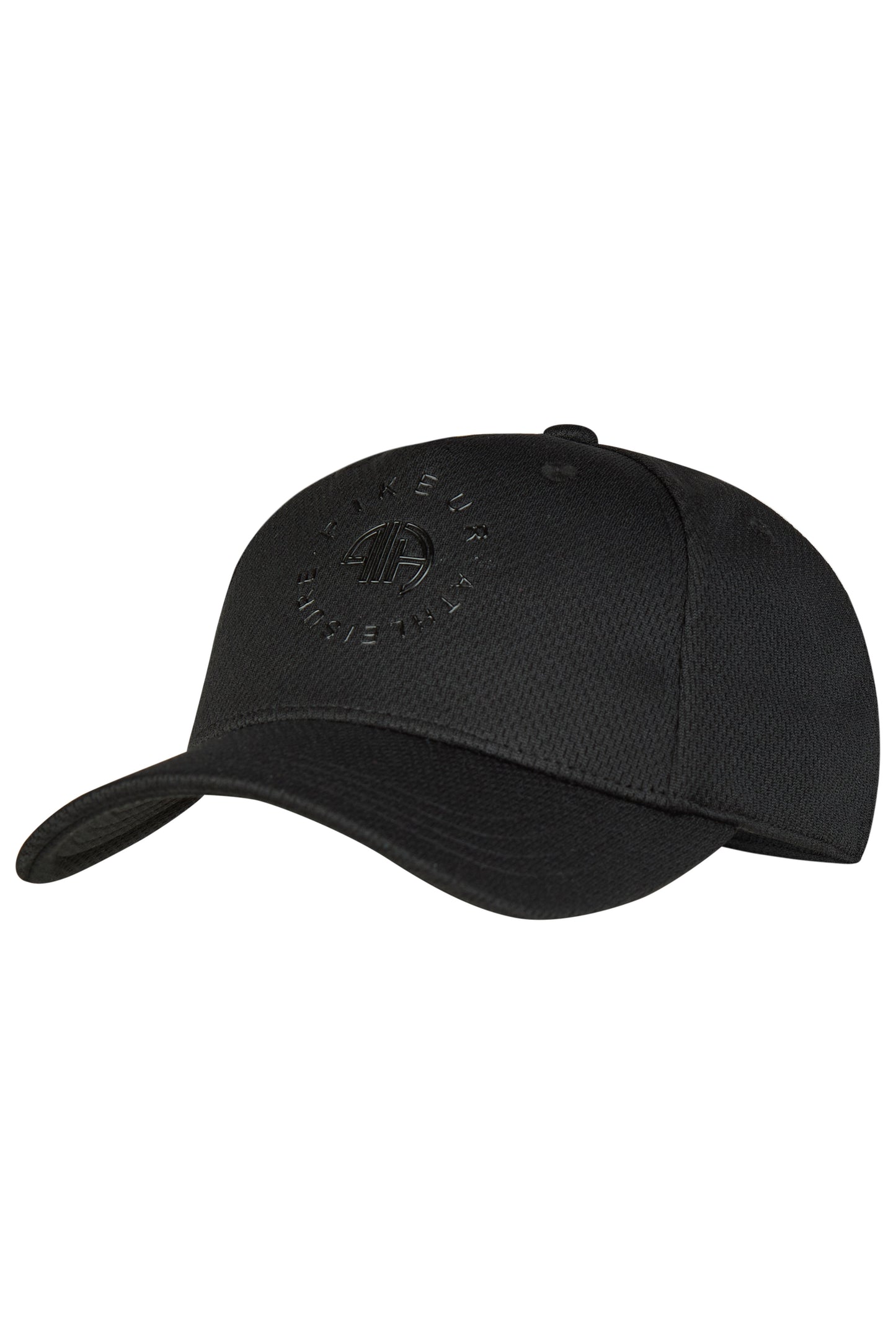 Black baseball cap on a white background