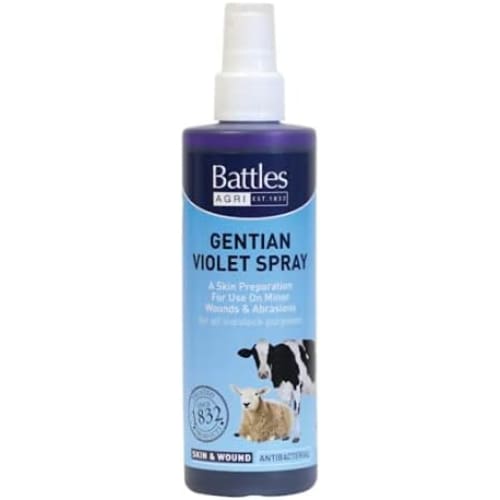 Battles Gentian Violet Spray - 240 ml - Purple Spray