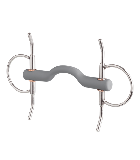 A horse bit on a white background