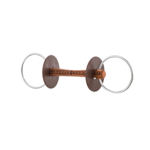 Boomerang Equestrian - Beris Leather Loose Ring Snaffle Bit Soft Mouthpiece