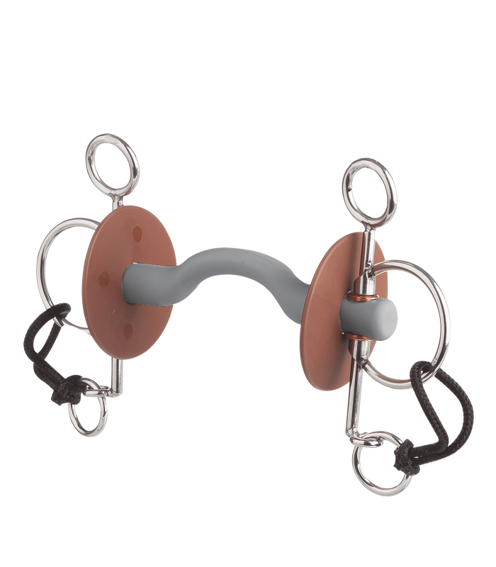 A horse bit on a white background