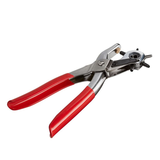 Boomerang Equestrian - Bitz Leather Hole Punch Red