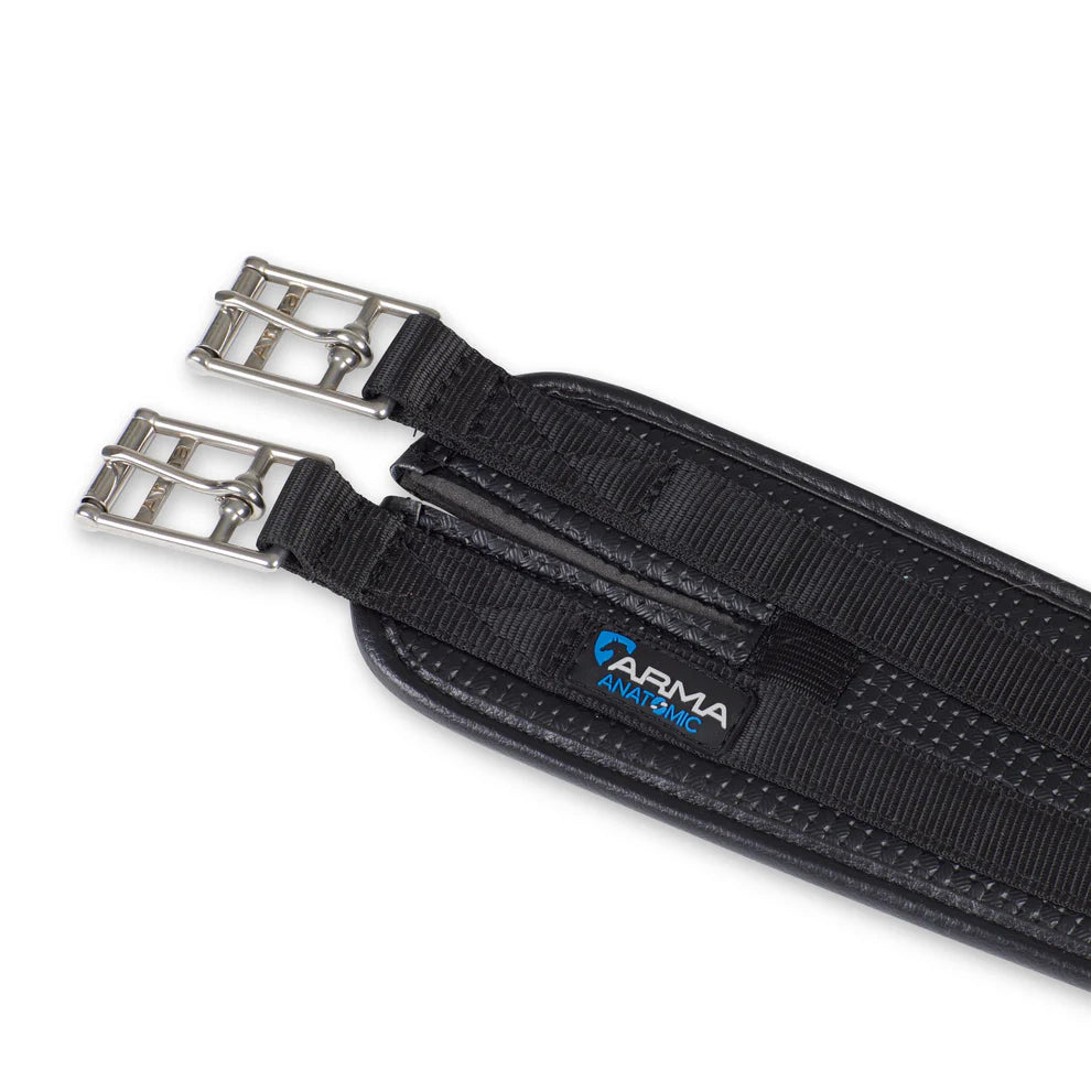 Shires Anti-Chafe Contour Girth Black