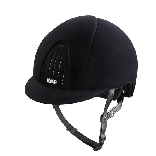 Black helmet on a white background