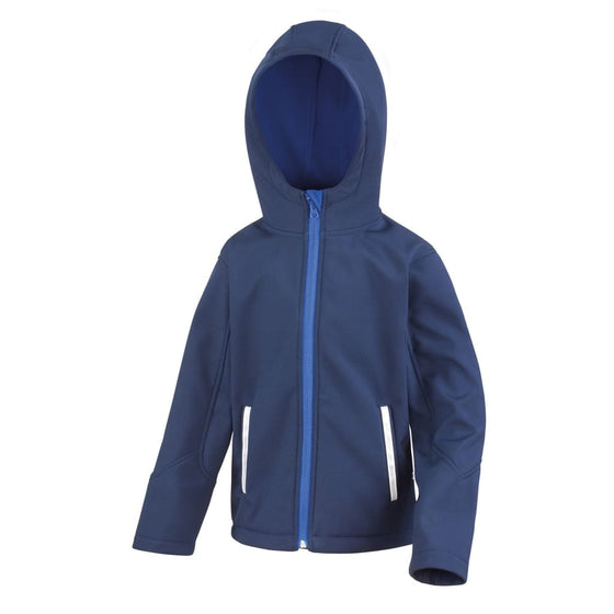Boomerang Childs Softshell Jacket With Hood Navy - Jacket