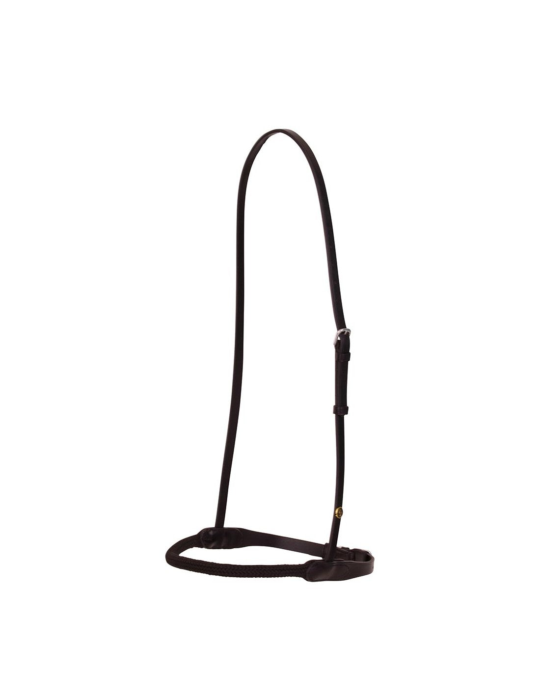 Black horse noseband on a white background