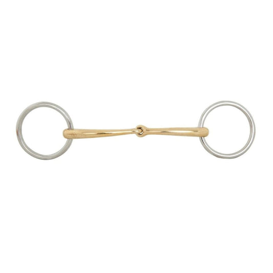 Boomerang Equestrian - BR Copper Bradoon Soft Contact Curved Loose Ring Snaffle