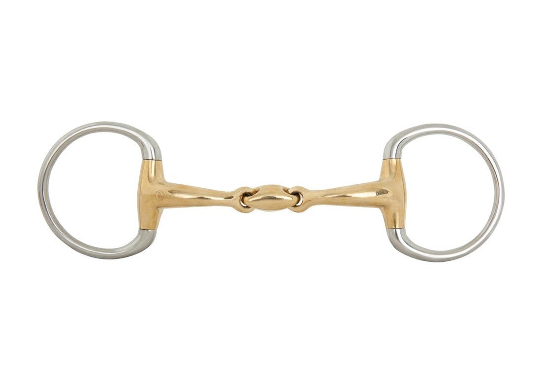 Boomerang Equestrian - BR Eggbutt Snaffle Soft Contact Curved Bit With Lozenge 16 mm Thick