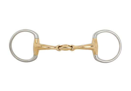 Boomerang Equestrian - BR Eggbutt Snaffle Soft Contact Curved Bit With Lozenge 16 mm Thick