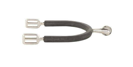 Boomerang Equestrian - BR Epsom Ladies Disc Spurs With Sun Rowel Black Rubber