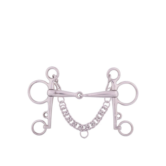 Boomerang Equestrian - BR Jointed Pelham with Curb Chain