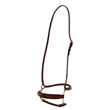  BR Leather Noseband With Lever Action Tobacco - FULL / TOBACCO - Noseband