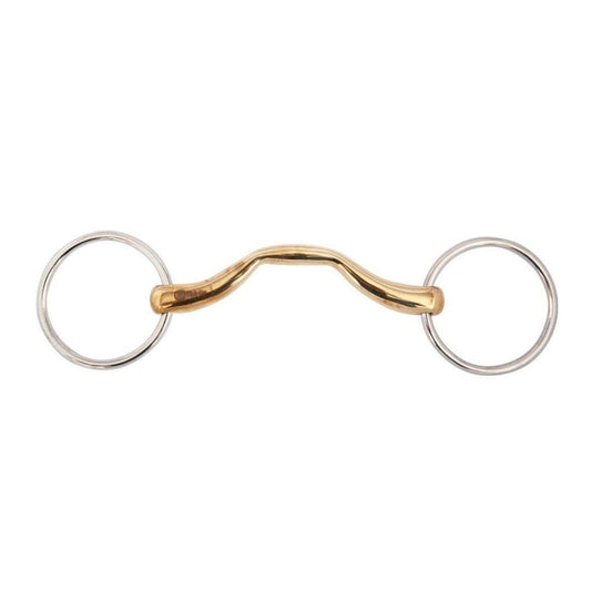 Boomerang Equestrian - BR Mullen Mouth Loose Ring Snaffle Soft Contact Bit