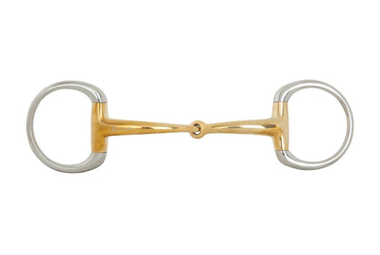 BR Jointed Eggbutt Soft Contact Curved Snaffle Bit